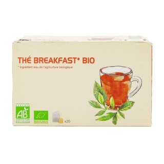 Thé English breakfast BIO - 20 sachets - Boîte 36g
