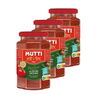 Lot 3x Sauce tomates et olives leccino - Bocal 400g