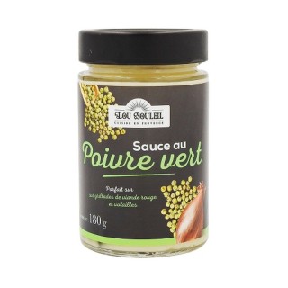 Lot 12x Sauce au poivre vert - Pot 180g