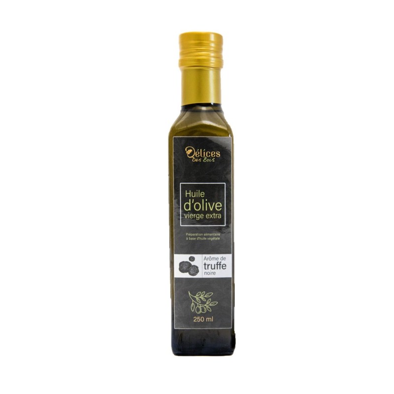 Huile d'olive vierge extra aromatisée truffe noire - 250ml