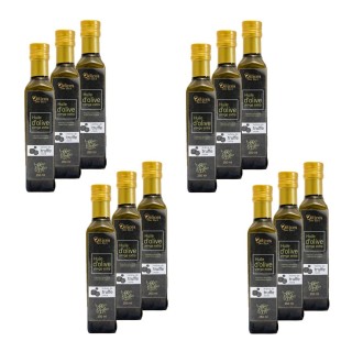 Lot 12x Huile d'olive à l'arôme de truffe noire - Bouteille 250ml