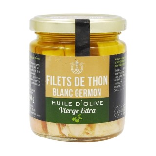 Filets thon blanc Germon huile d'olive V.E. - Pot 230g