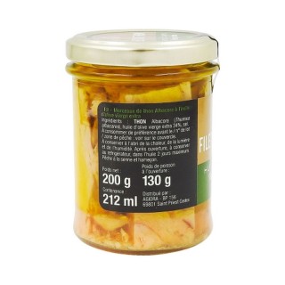 Lot 3x Filets de thon à l'huile d'olive vierge extra - Pot 200g