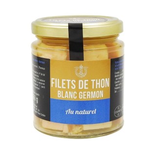 Lot 3x Filets de thon blanc Germon au naturel - Pot 250g
