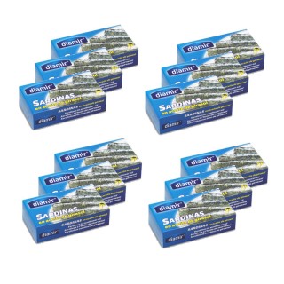 Lot 12x Sardine à l'huile - Boîte 125g