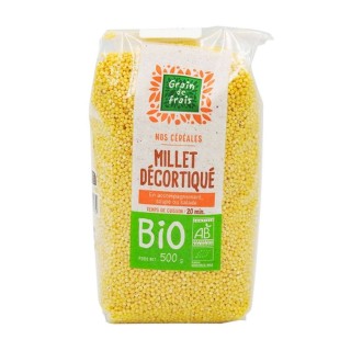 Millet décortiqué BIO - Grain de Frais - paquet 500g